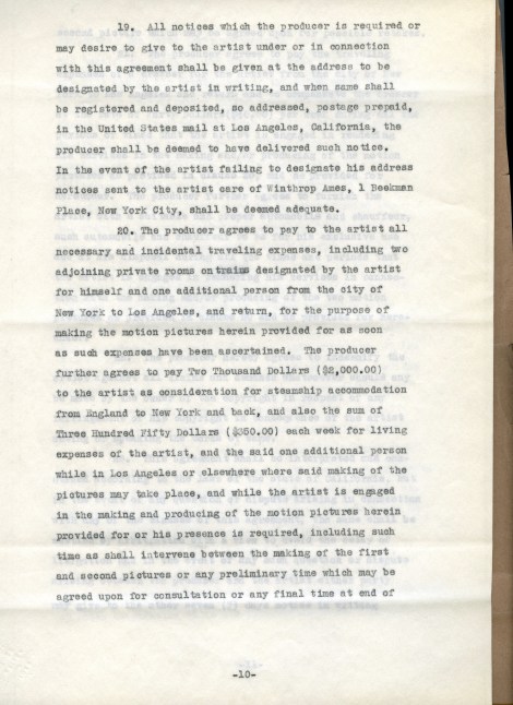 Arliss 20th Cent Contract 10