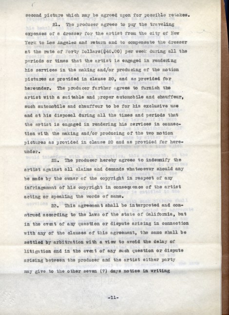 Arliss 20th Cent Contract 11