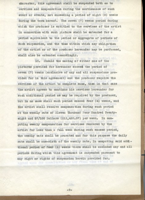 Arliss 20th Cent Contract 9